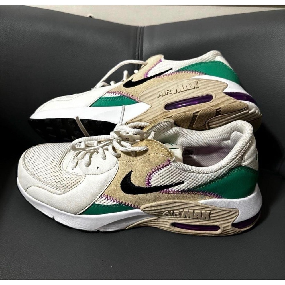 Nike Air Max Excee Womens 11 Sail Malachite Purple CD5432-124 Sneakers